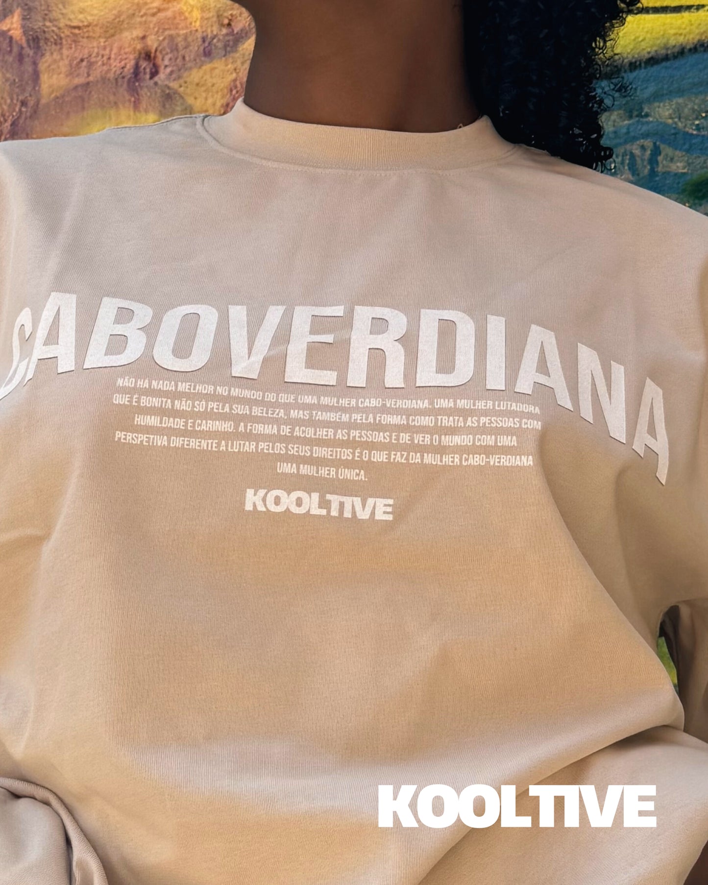 "CABOVERDIANA" OVERSIZED LOSE TEE.